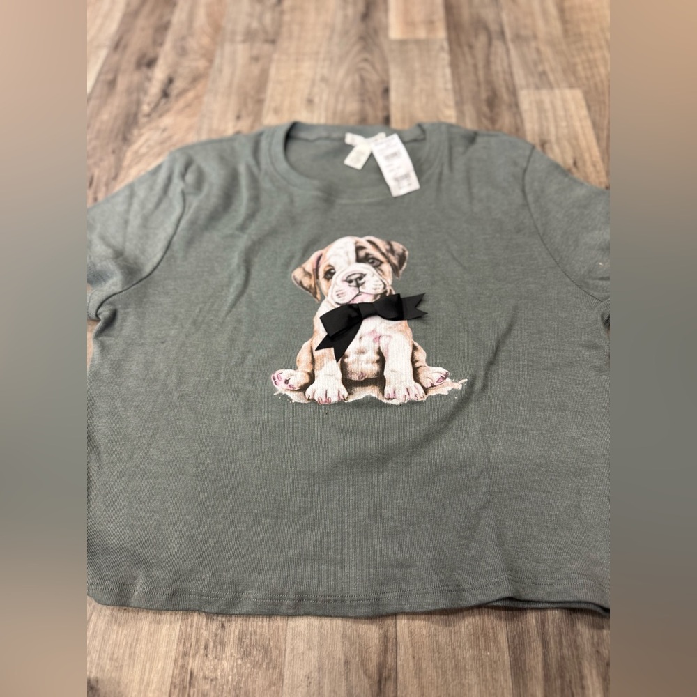 NWT Tilly’s Full Tilt Dog With‎ Bow Shirt XXL MSRP $23